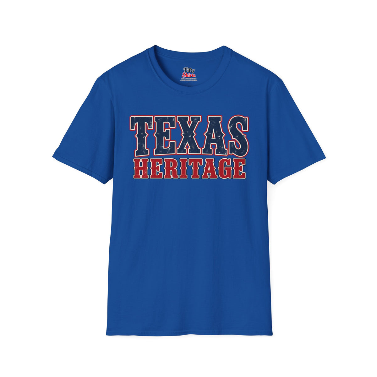 Texas Heritage Unisex Softstyle T Shirt State Name Graphic Tee