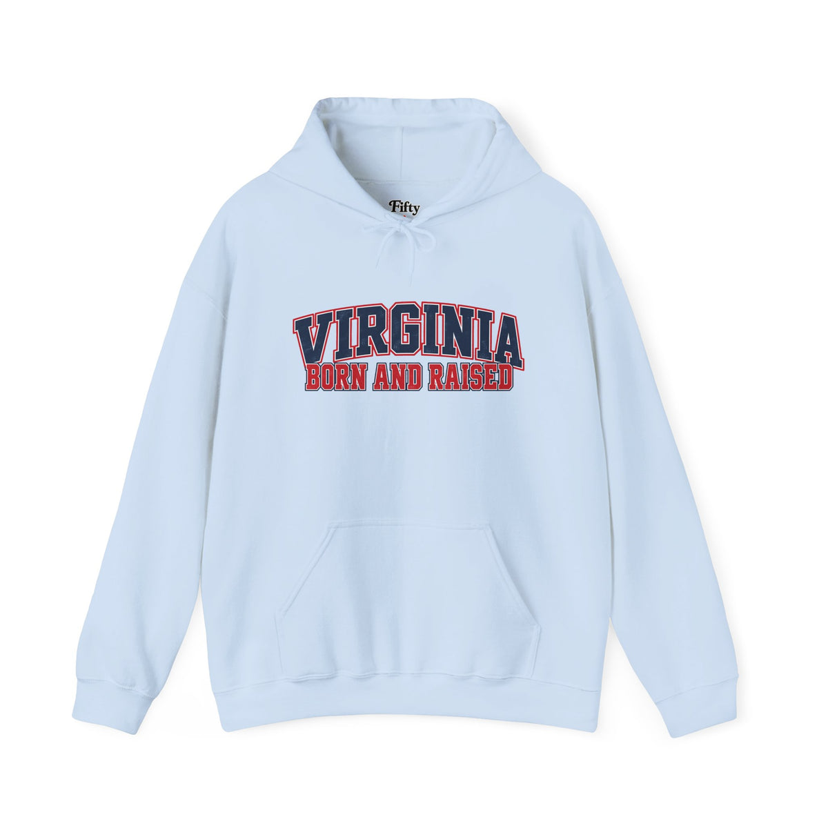 Virginia Born and Raised Classic Collegiate Unisex Hoodie Graphic