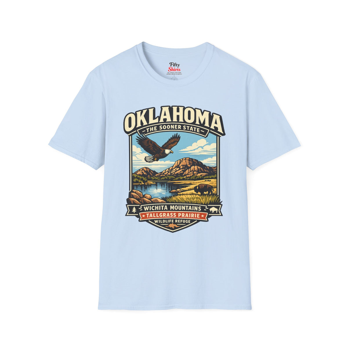 Oklahoma Sooner State Adventure Unisex Softstyle T Shirt State Pride Graphic Tee Collections FS03