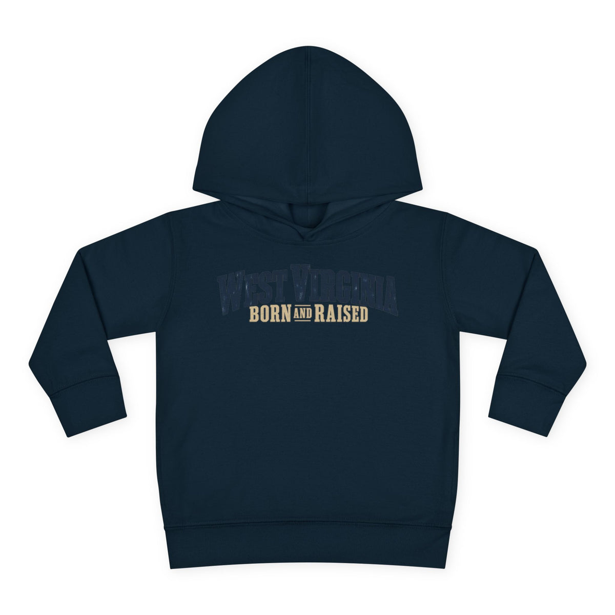West Virginia Born and Raised Southern Heritage Unisex Toddler Pullover Fleece Hoodie