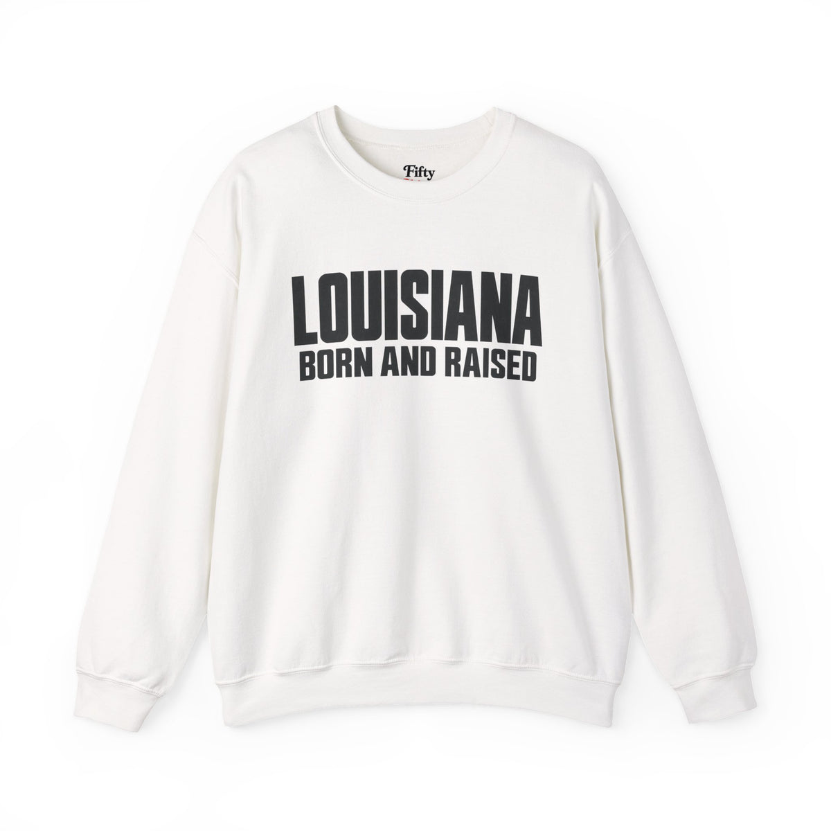 Louisiana Born and Raised Modern Unisex Sweatshirt Graphic