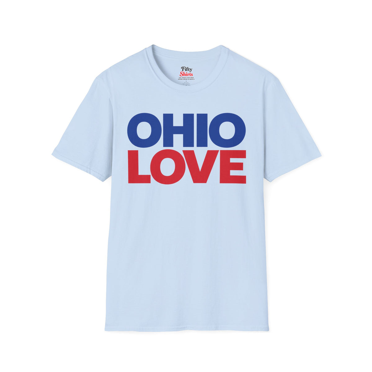 Ohio Love Unisex Softstyle T Shirt State Name Graphic Tee