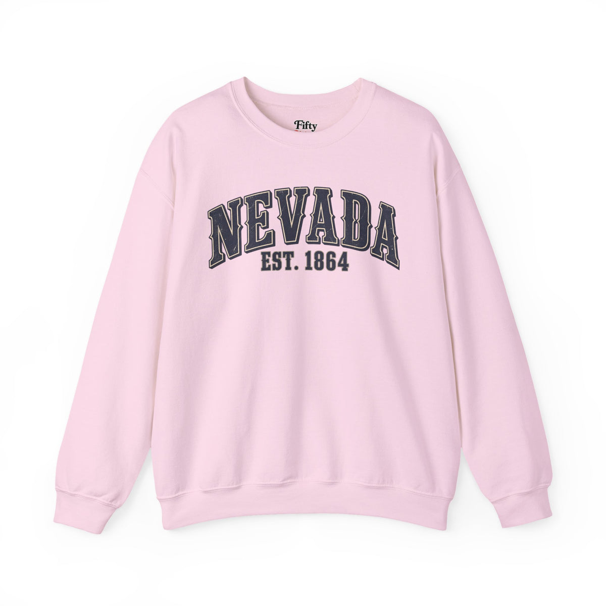 Nevada Est 1864 Unisex Crewneck Sweatshirt State Name Graphic