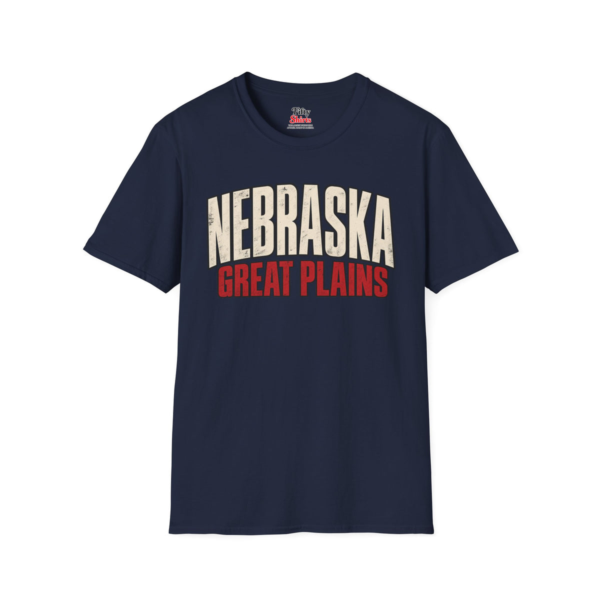 Nebraska Great Plains Unisex Softstyle T Shirt State Name Graphic Tee