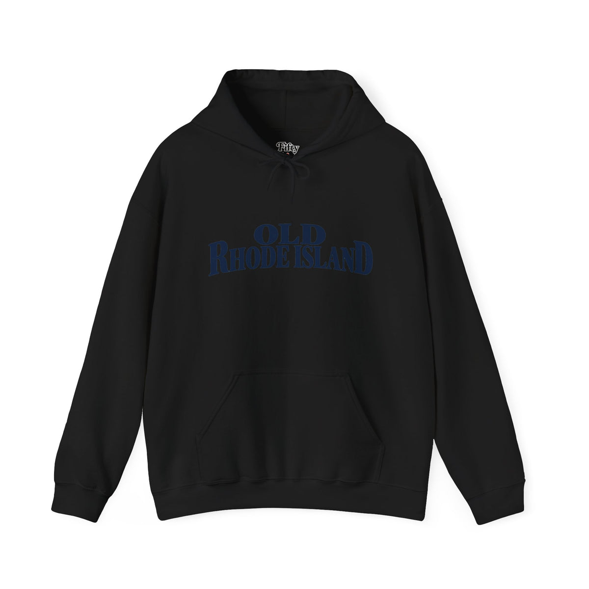 Old Rhode Island Unisex Hoodie State Name Graphic