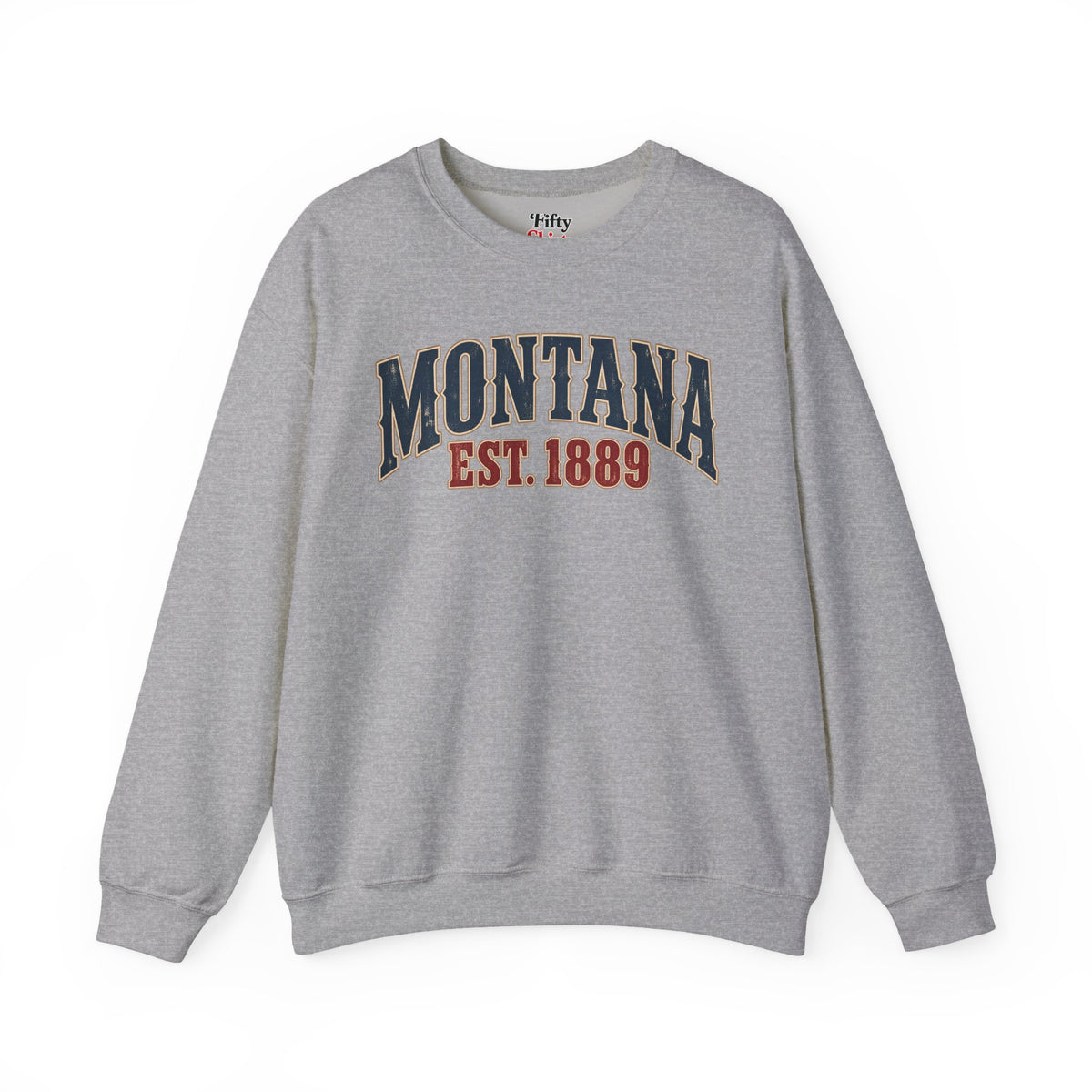 Montana Est 1889 Unisex Crewneck Sweatshirt State Name Graphic