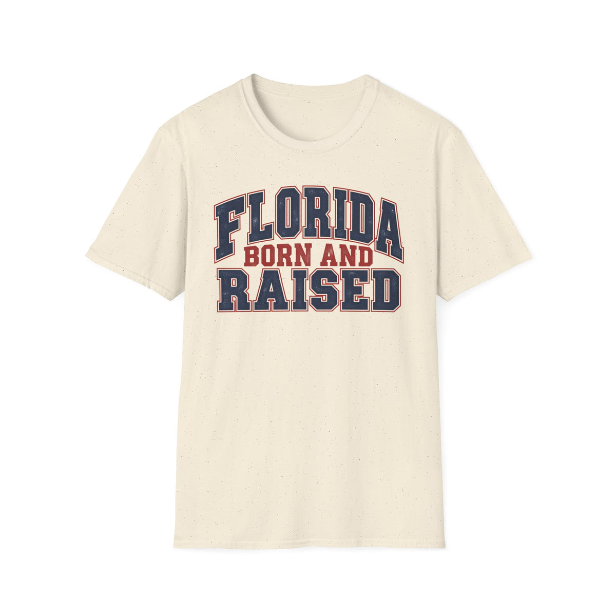 Florida Born and Raised Unisex Softstyle T Shirt State Name Graphic Tee