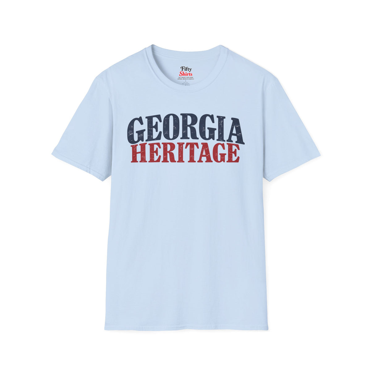 Georgia Heritage Unisex Softstyle T Shirt State Name Graphic Tee