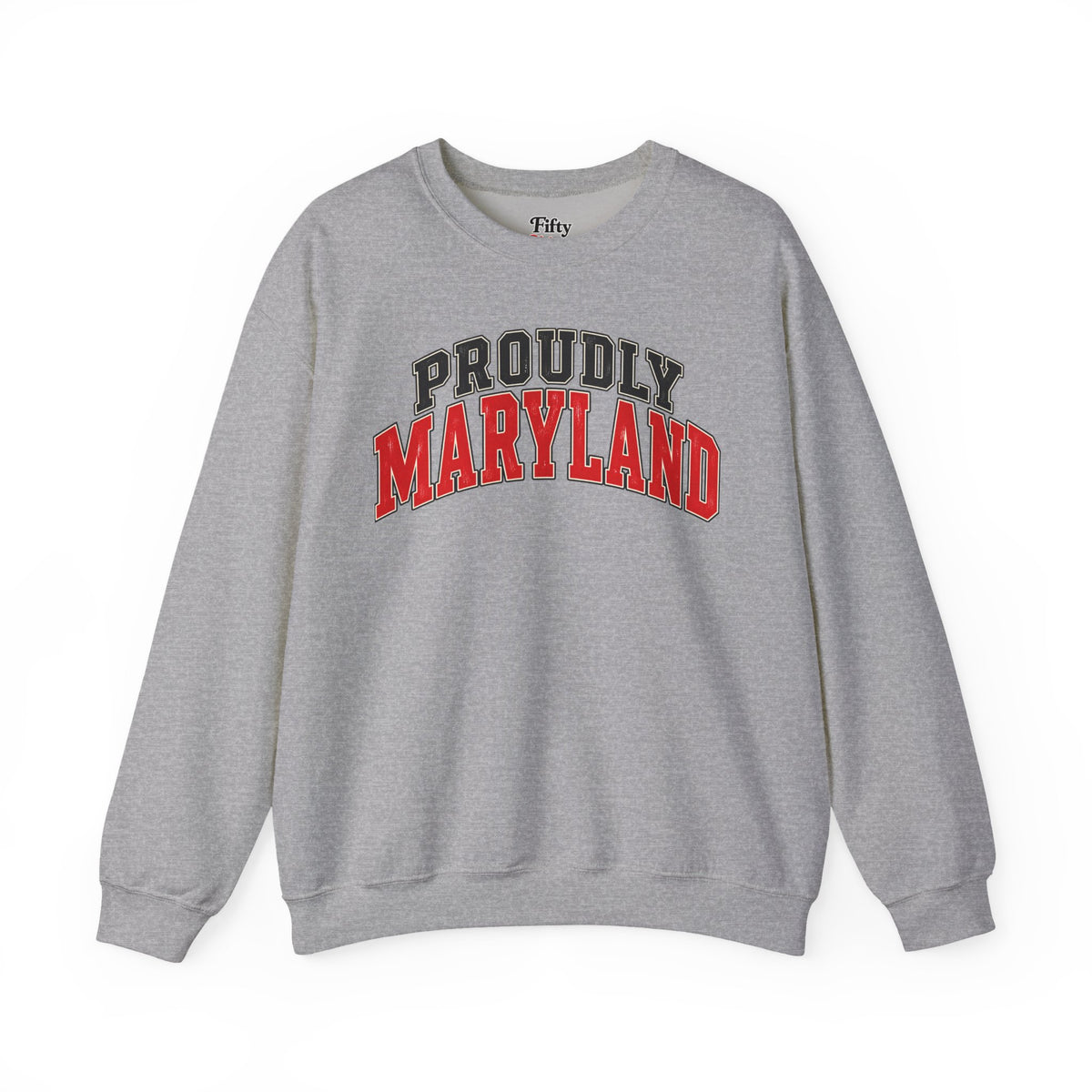 Proudly Maryland Unisex Crewneck Sweatshirt State Name Graphic