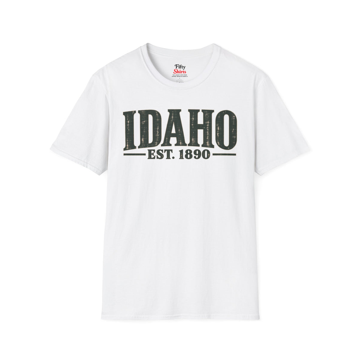 Idaho Est 1890 Unisex Softstyle T Shirt State Name Graphic Tee