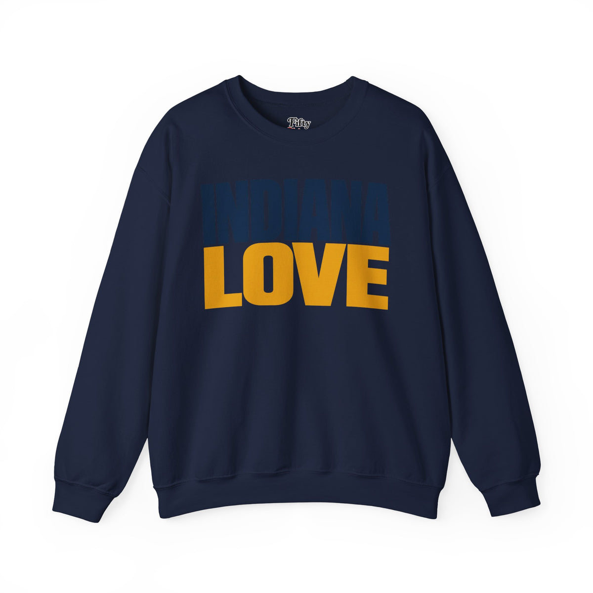 Indiana Love Unisex Crewneck Sweatshirt State Name Graphic