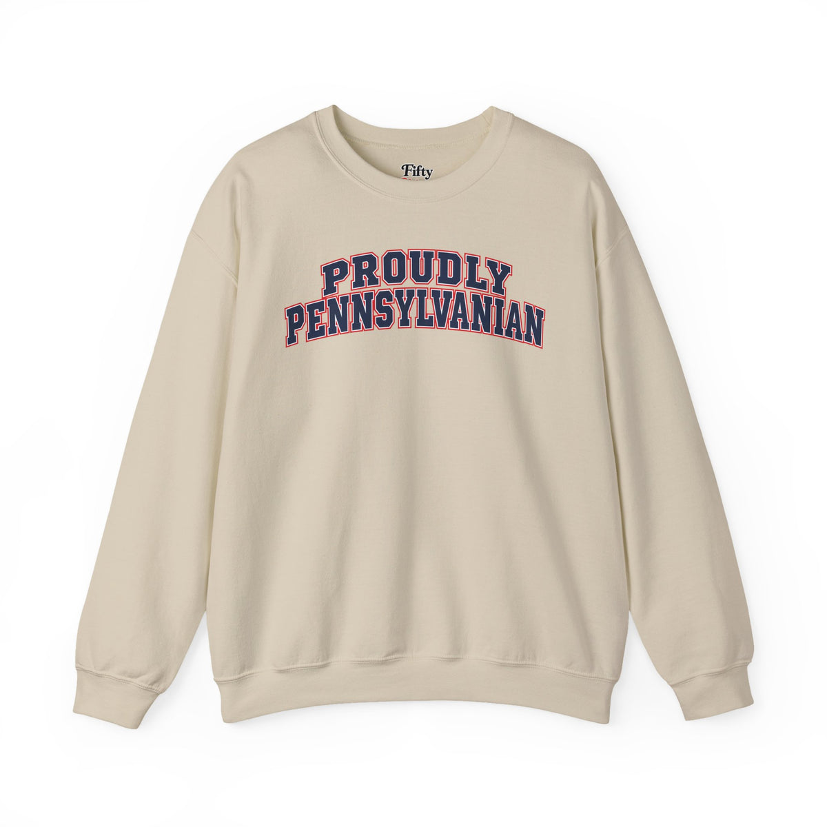 Proudly Pennsylvanian Pennsylvania Unisex Crewneck Sweatshirt State Name Graphic