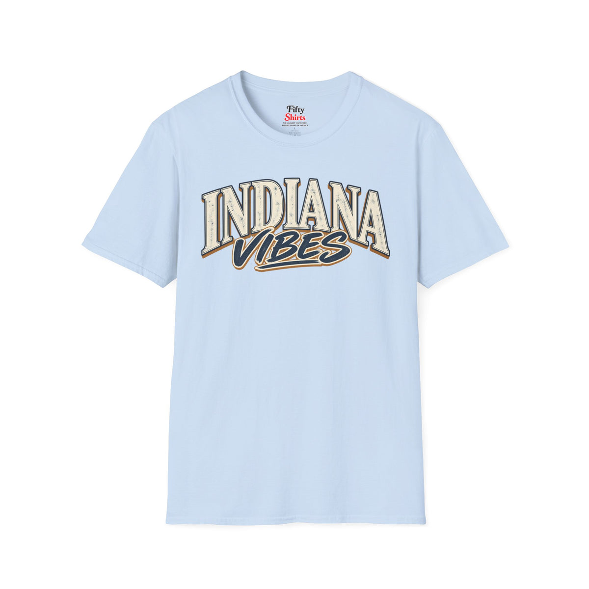 Indiana Vibes Unisex Softstyle T Shirt State Name Graphic Tee