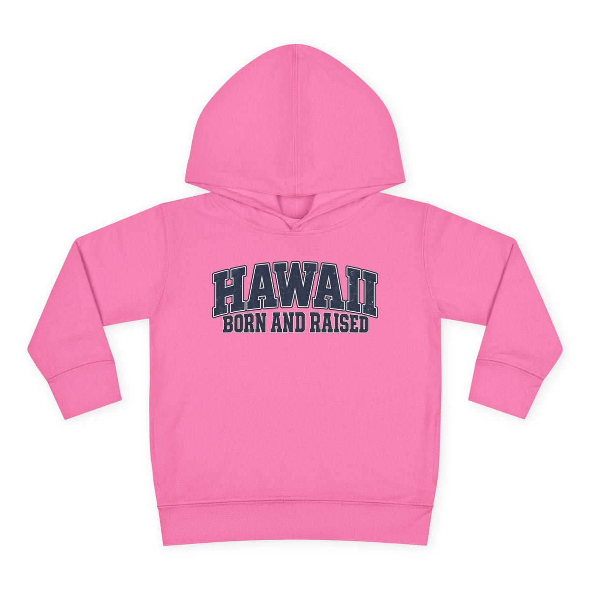 Hawaii Born and Raised Vintage Athletic Unisex Toddler Pullover Fleece Hoodie