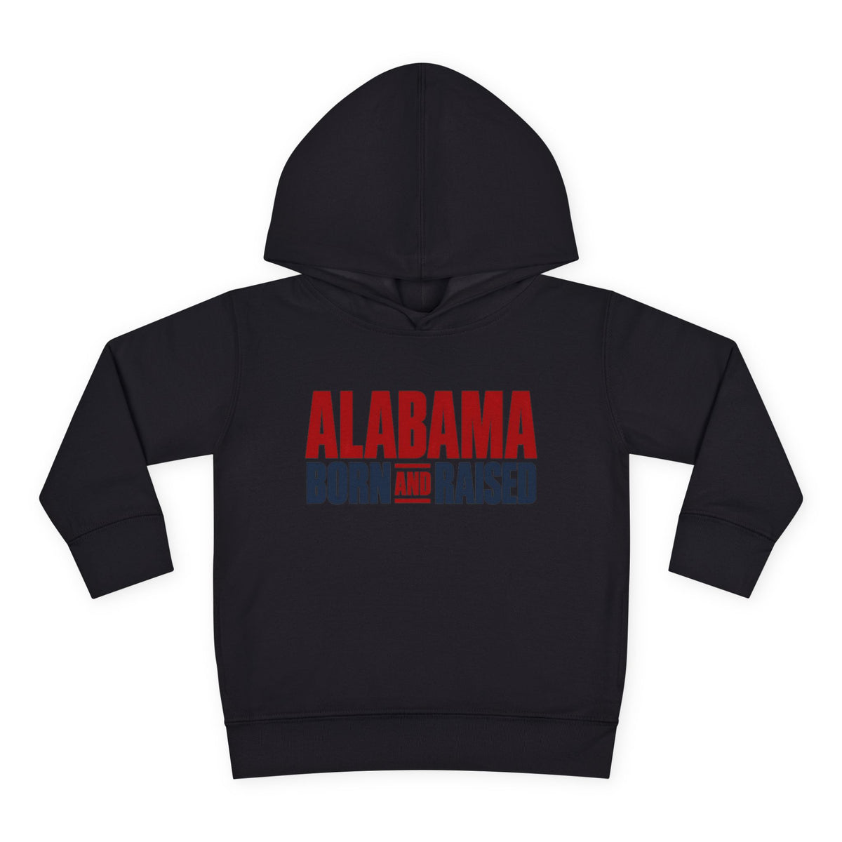 Alabama Born and Raised Minimal Heritage Unisex Toddler Pullover Fleece Hoodie