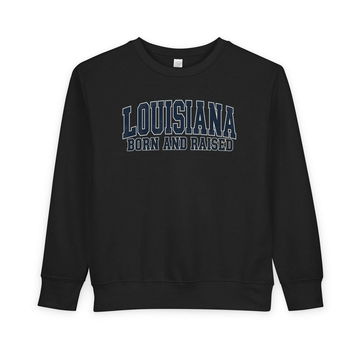 Louisiana Born and Raised Bold Athletic Unisex Toddler Sweatshirt