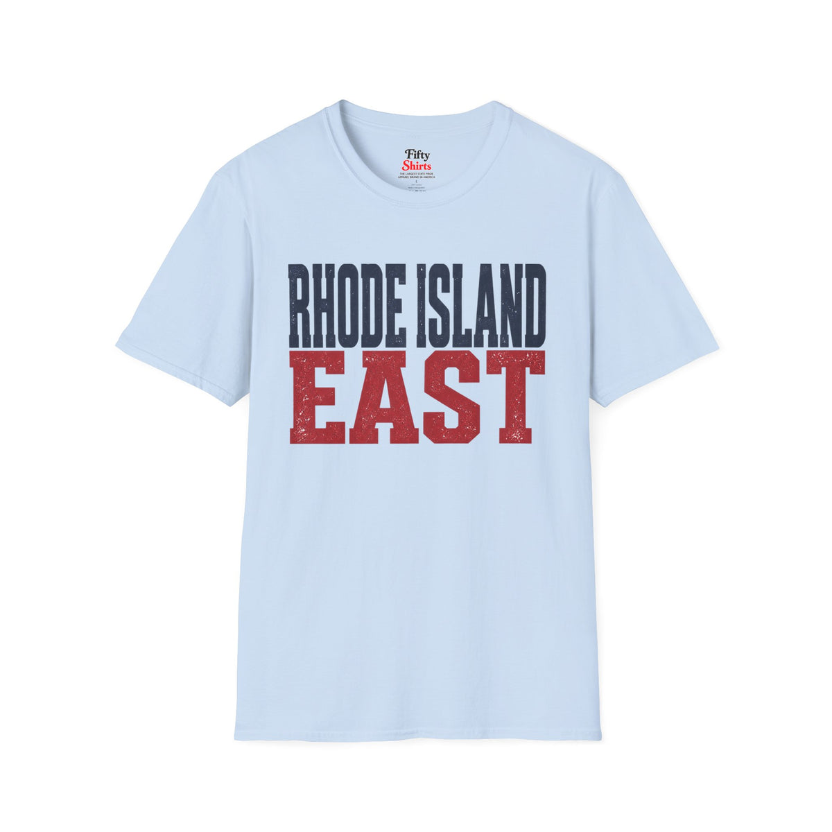 Rhode Island East Unisex Softstyle T Shirt State Name Graphic Tee