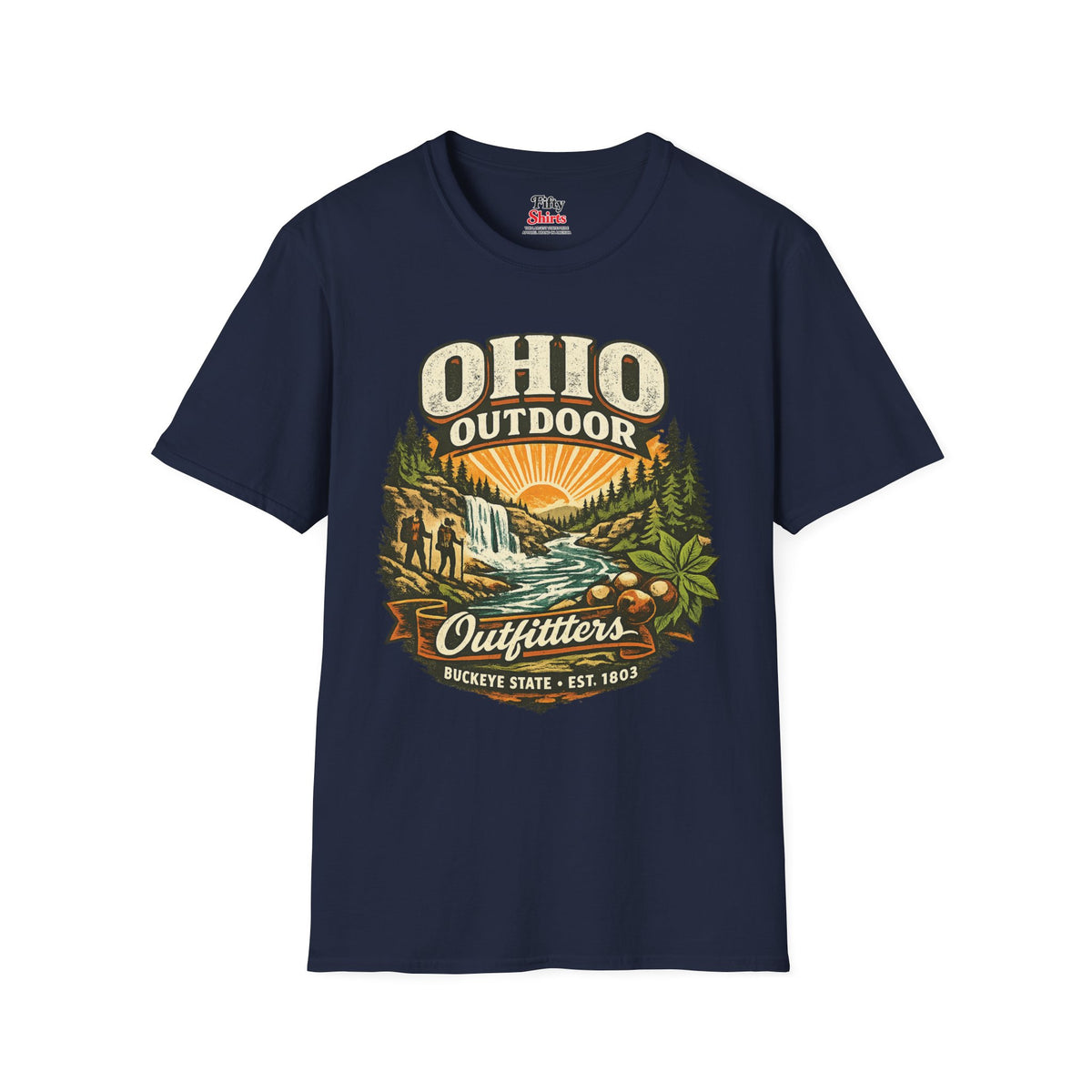 Ohio Outdoor Outfitters Unisex Softstyle T Shirt State Pride Graphic Tee Collections FS03