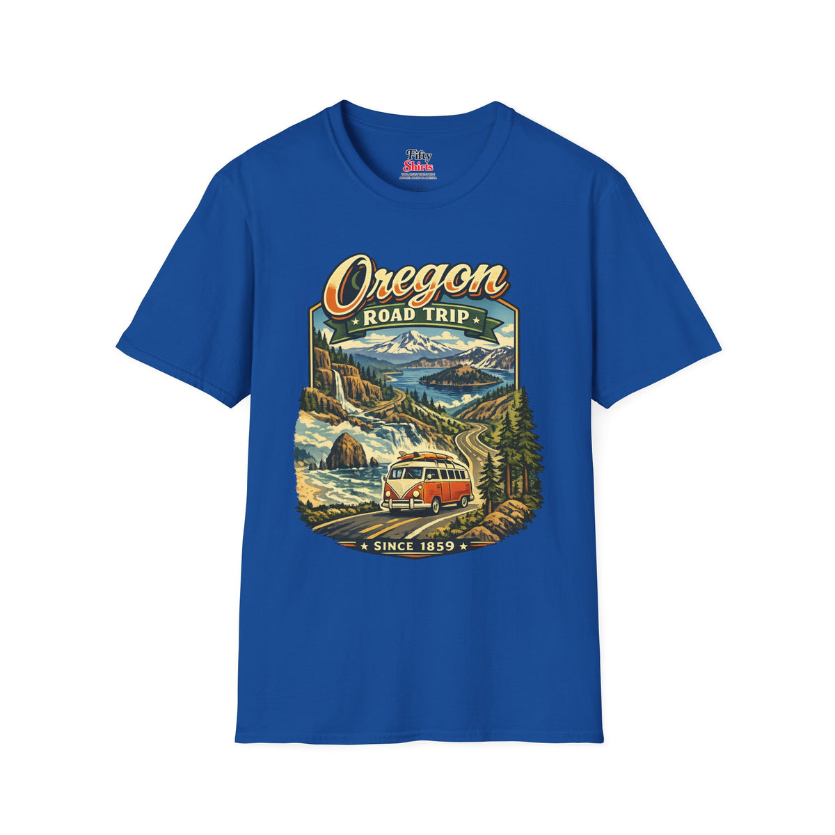 Oregon Road Trip Unisex Softstyle T Shirt State Pride Graphic Tee Collections FS03