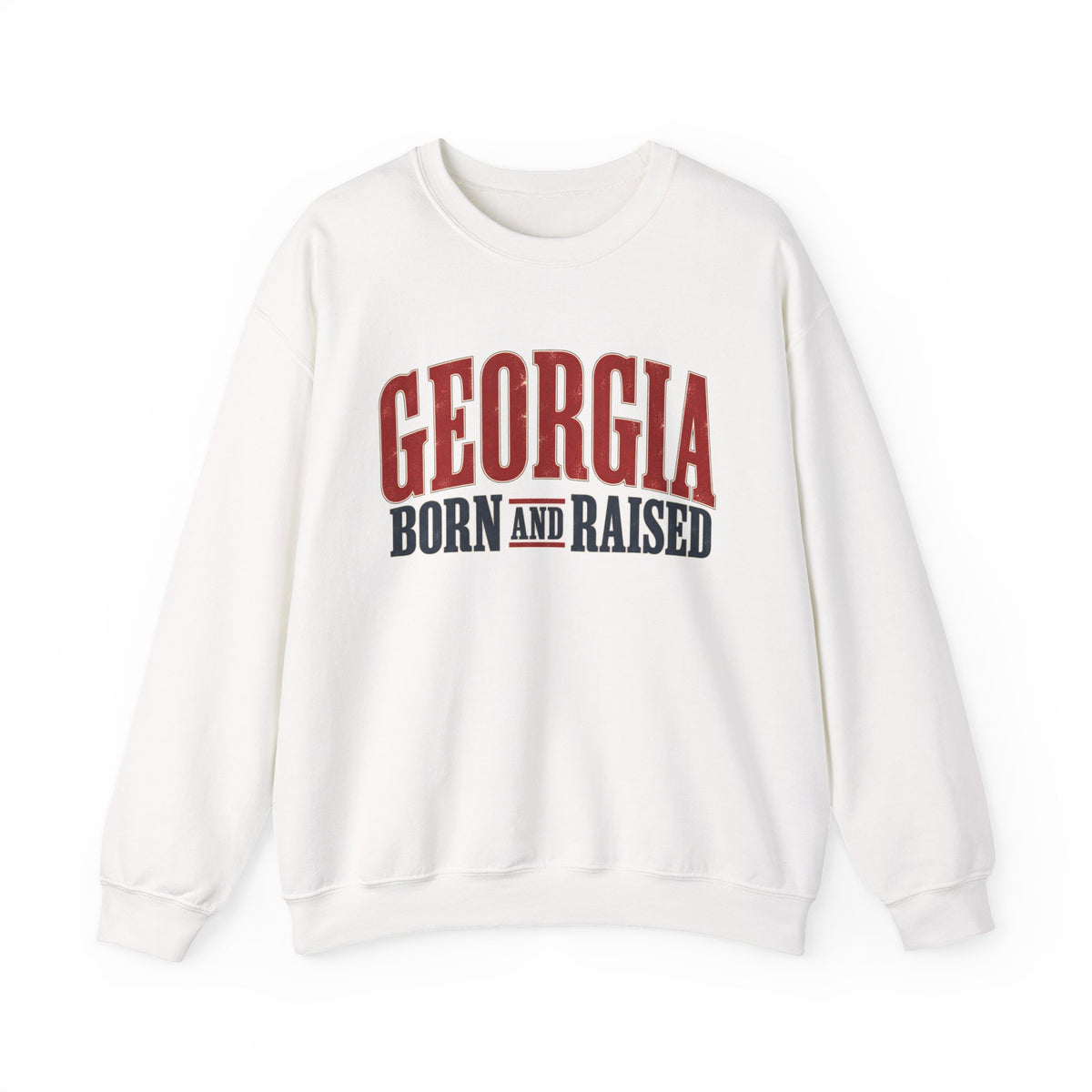 Georgia Born and Raised Southern Heritage Unisex Sweatshirt Graphic