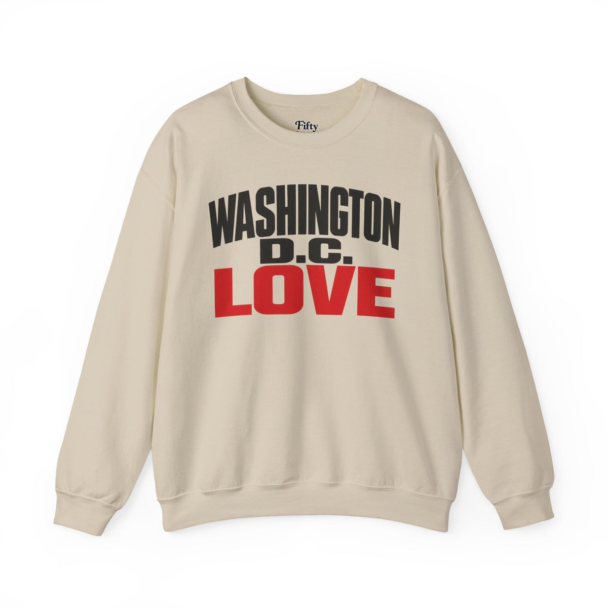 Washington DC Love Unisex Crewneck Sweatshirt State Name Graphic