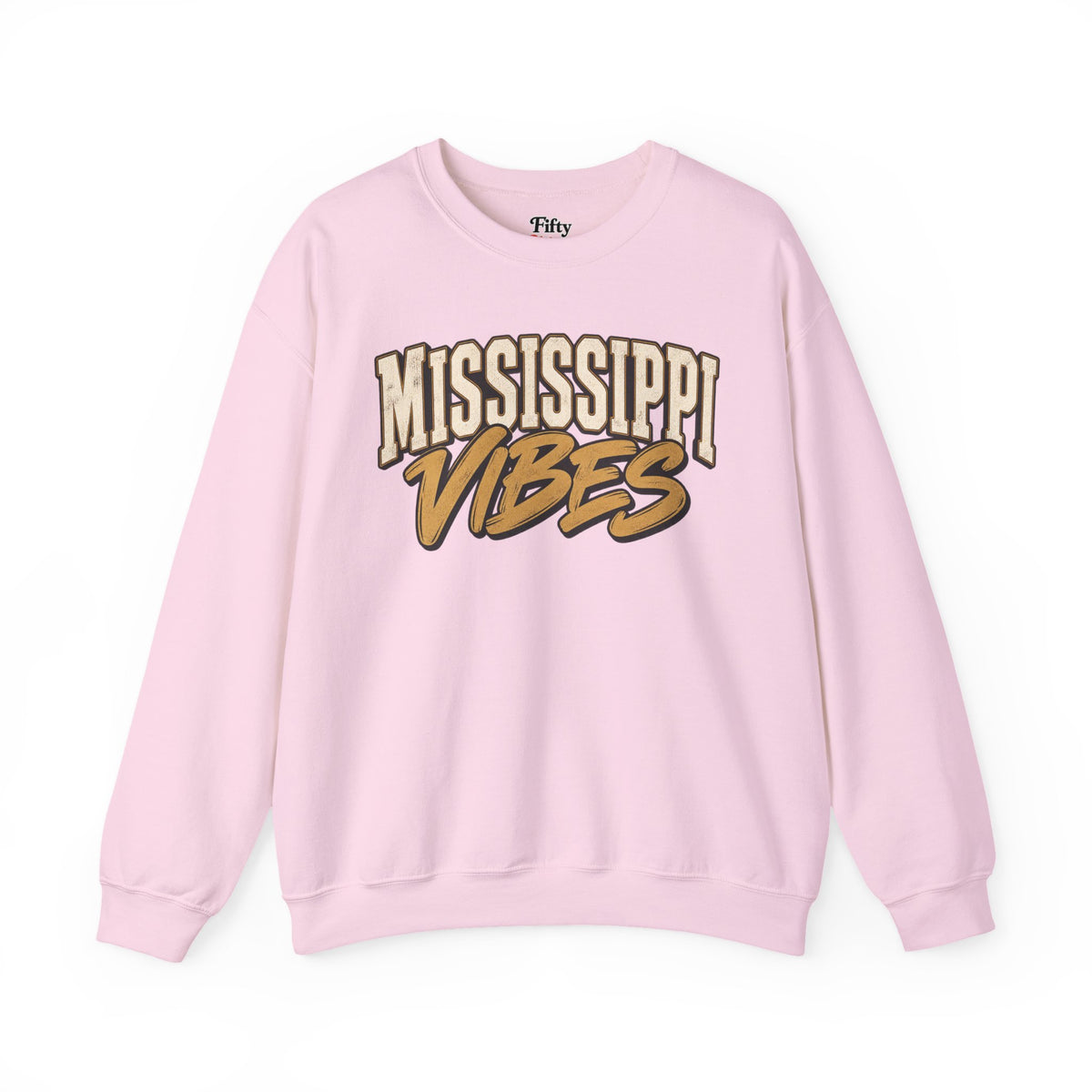 Mississippi Vibes Unisex Crewneck Sweatshirt State Name Graphic