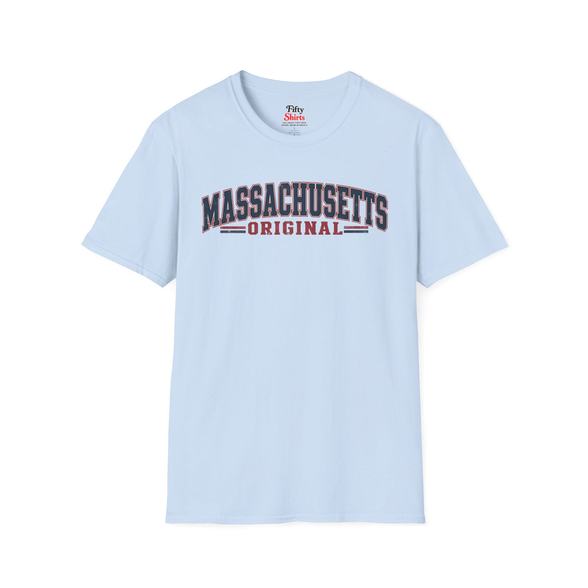Massachusetts Original Unisex Softstyle T Shirt State Name Graphic Tee