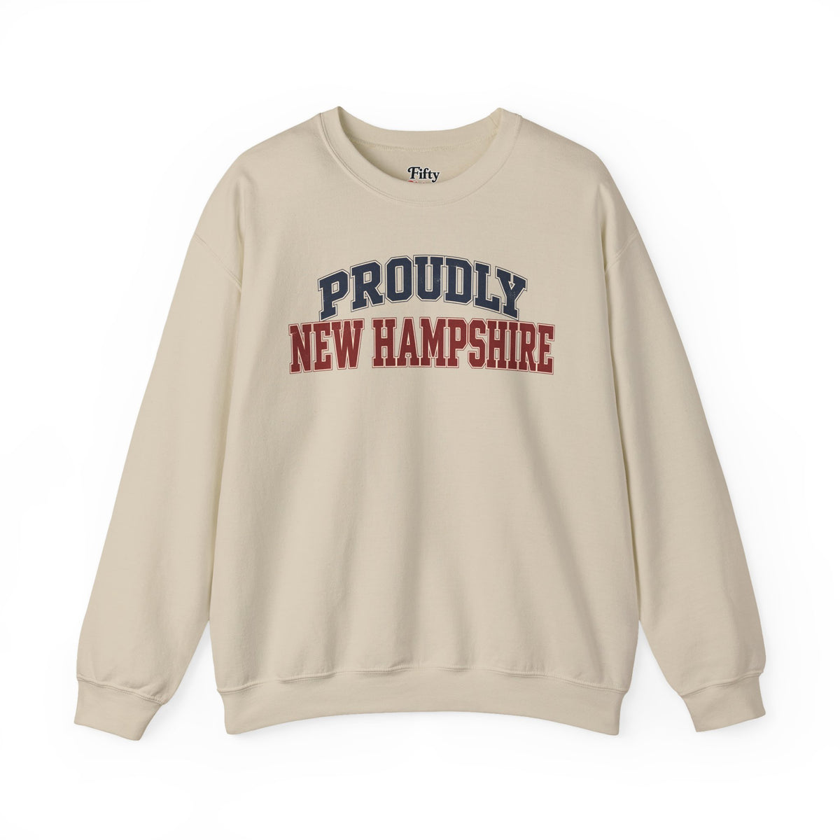 Proudly New Hampshire Unisex Crewneck Sweatshirt State Name Graphic