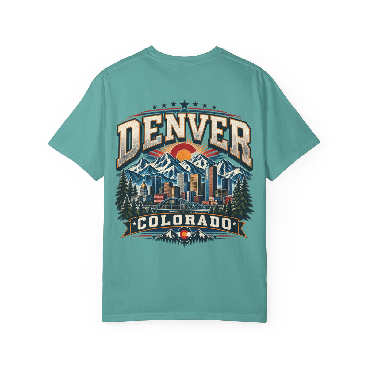 Denver Colorado Unisex Comfort Color 1717 Streetwear Graphic Tee