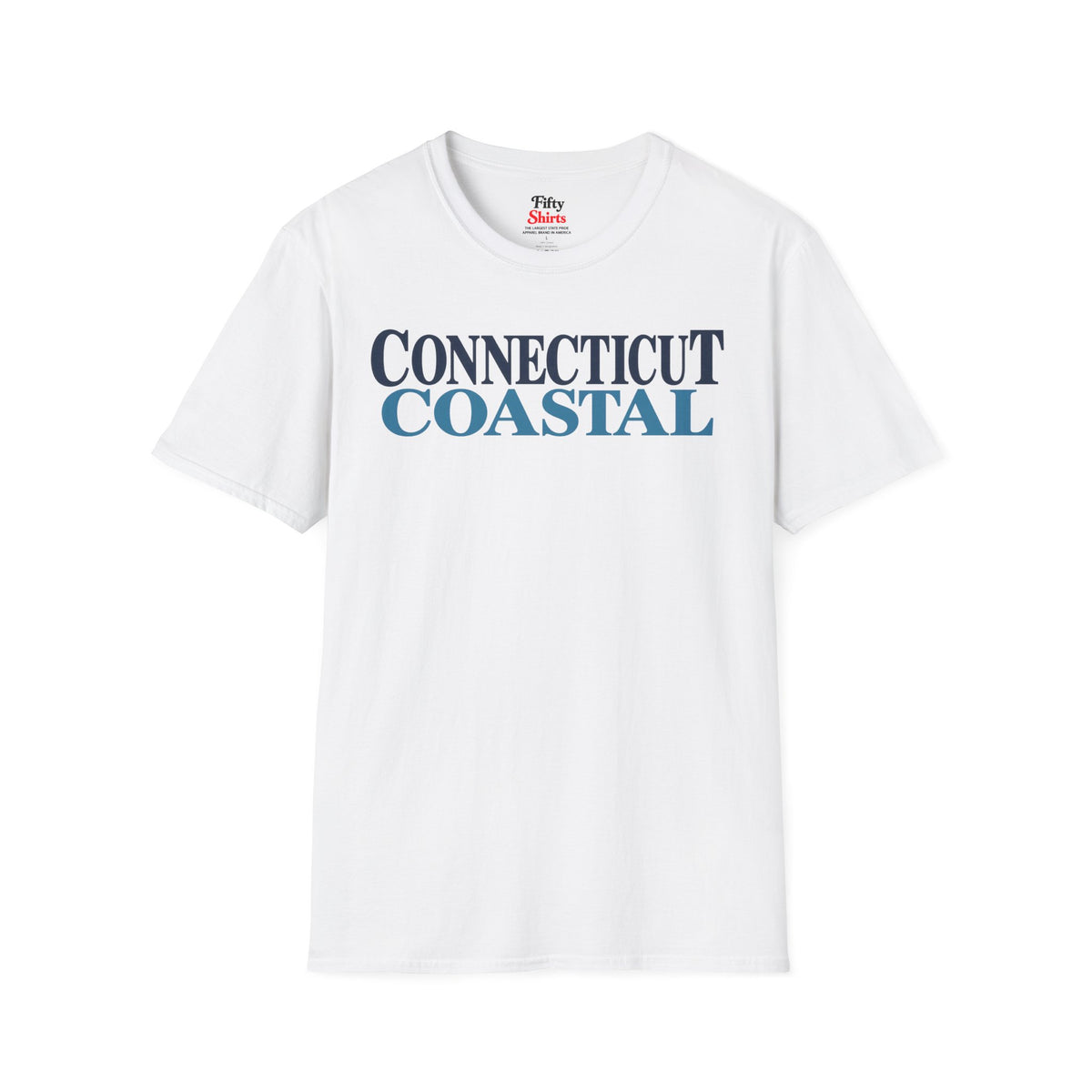 Connecticut Coastal Unisex Softstyle T Shirt State Name Graphic Tee Unisex Softstyle T Shirt State Name Graphic Tee