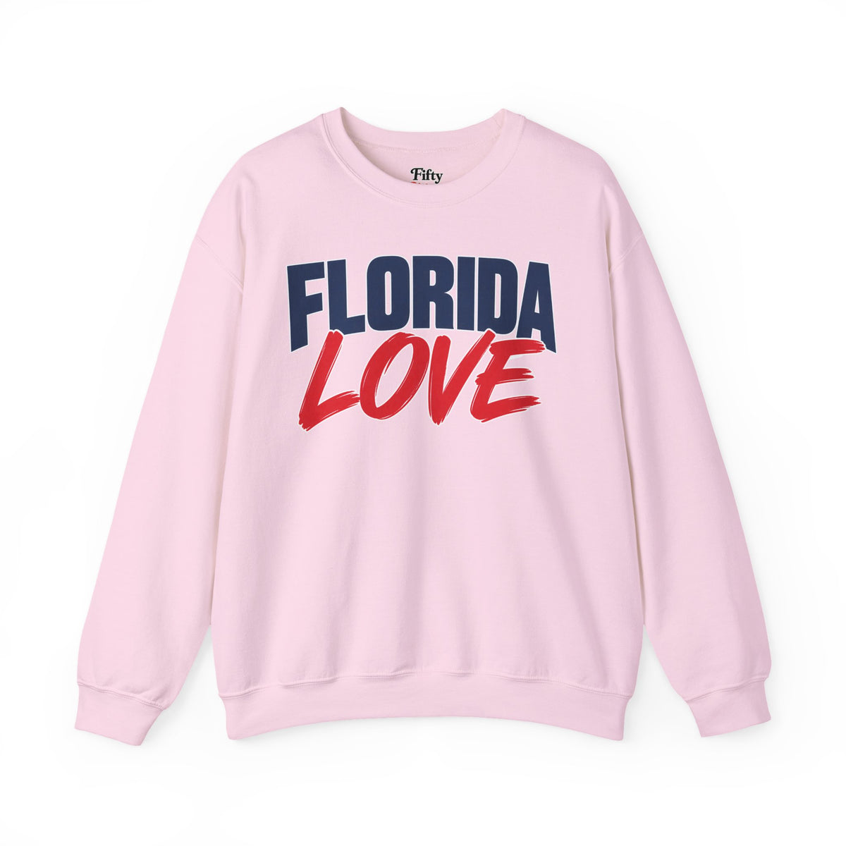 Florida Love Unisex Crewneck Sweatshirt State Name Graphic