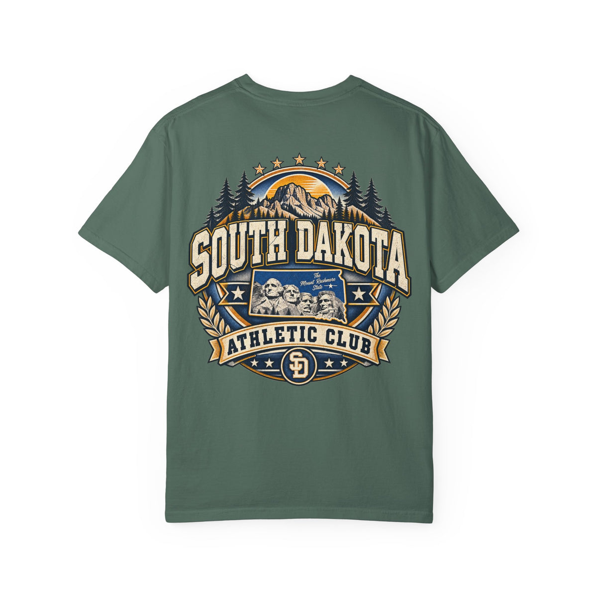 South Dakota Athletic Club Unisex Comfort Color 1717 Streetwear Graphic Tee