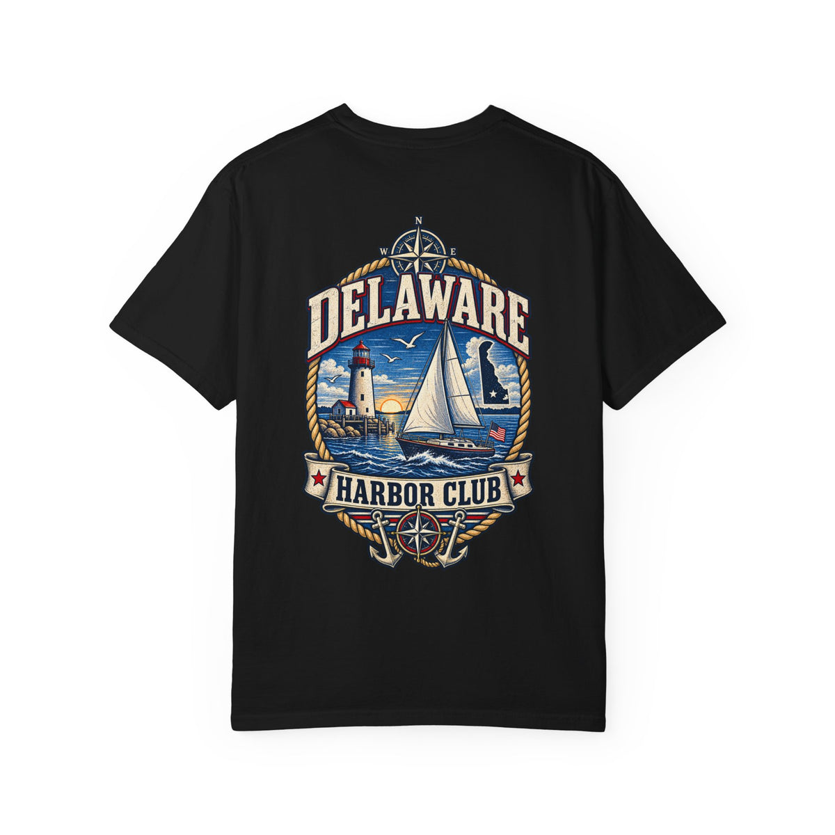 Delaware Harbor Club Unisex Comfort Color 1717 Streetwear Graphic Tee
