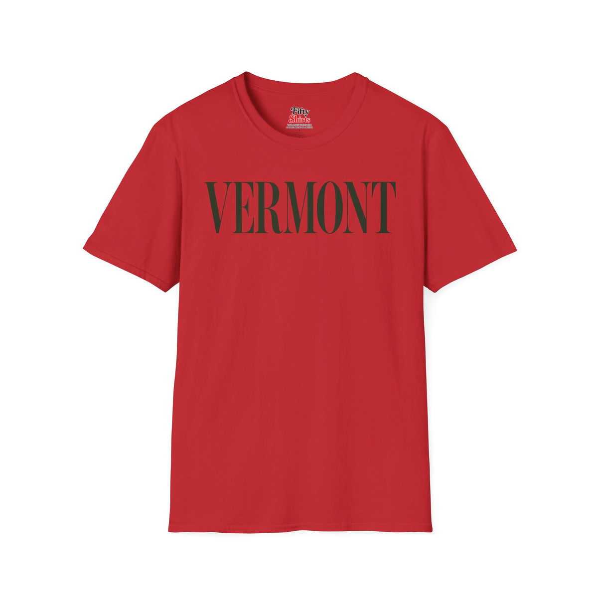 Vermont Unisex Softstyle T Shirt State Name Graphic Tee