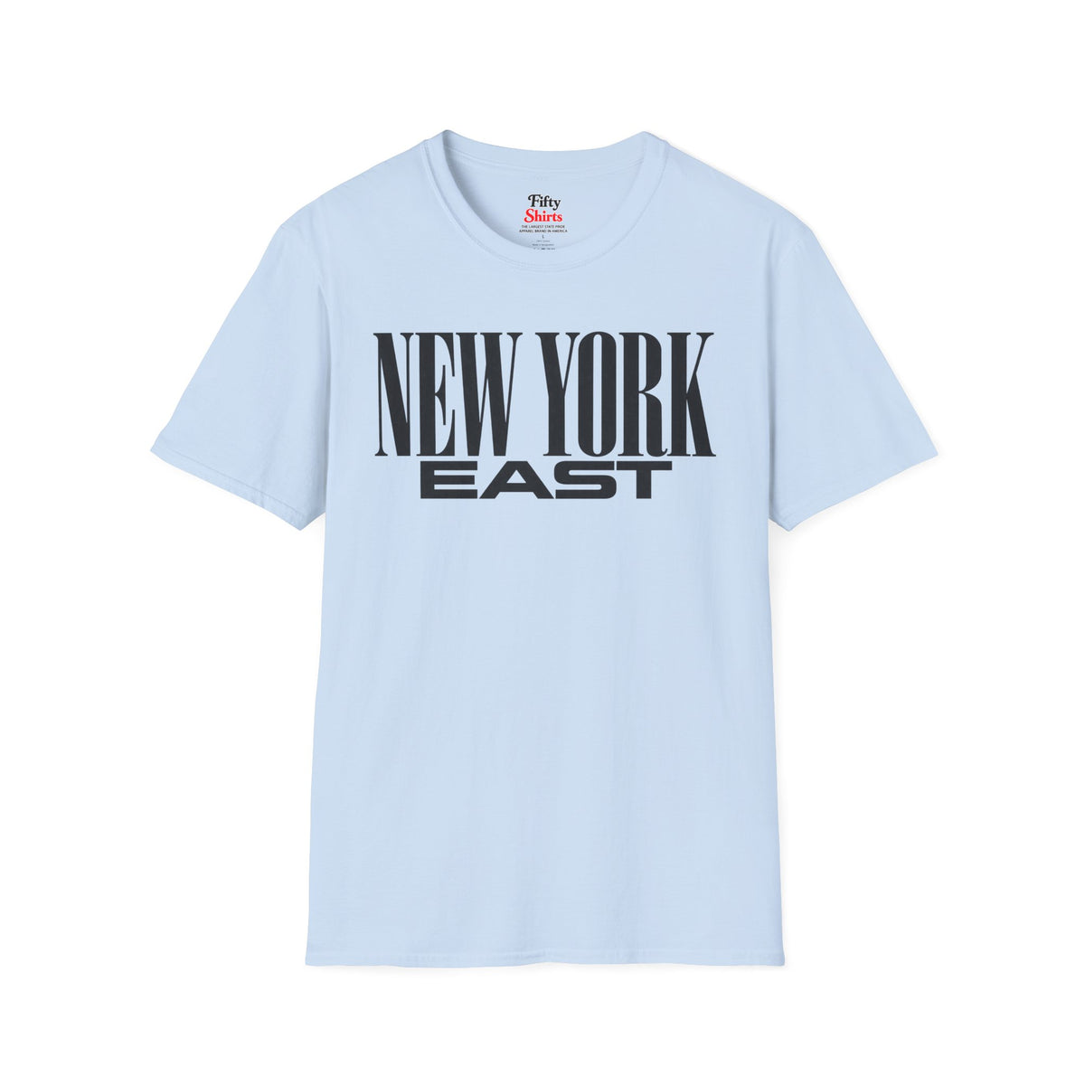 New York East Unisex Softstyle T Shirt State Name Graphic Tee