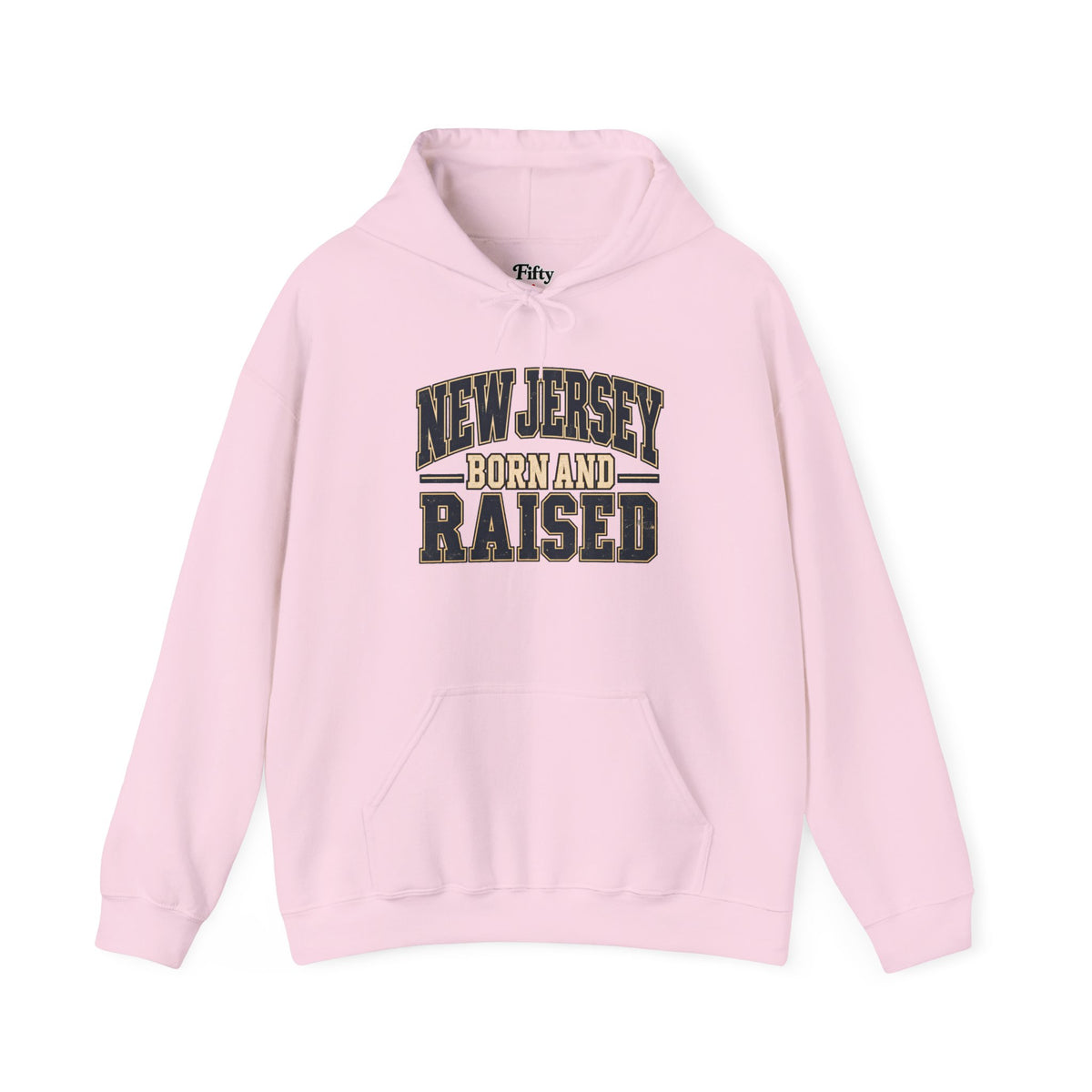 New Jersey Born and Raised Unisex Hoodie State Name Graphic