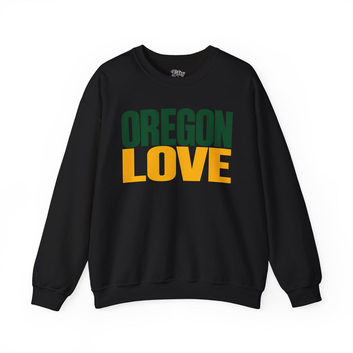 Oregon Love Unisex Crewneck Sweatshirt State Name Graphic