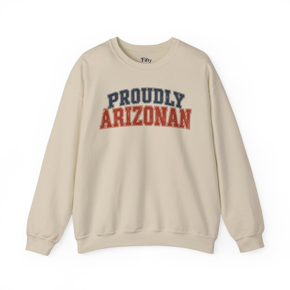 Proudly Arizonan Arizona Unisex Crewneck Sweatshirt State Name Graphic