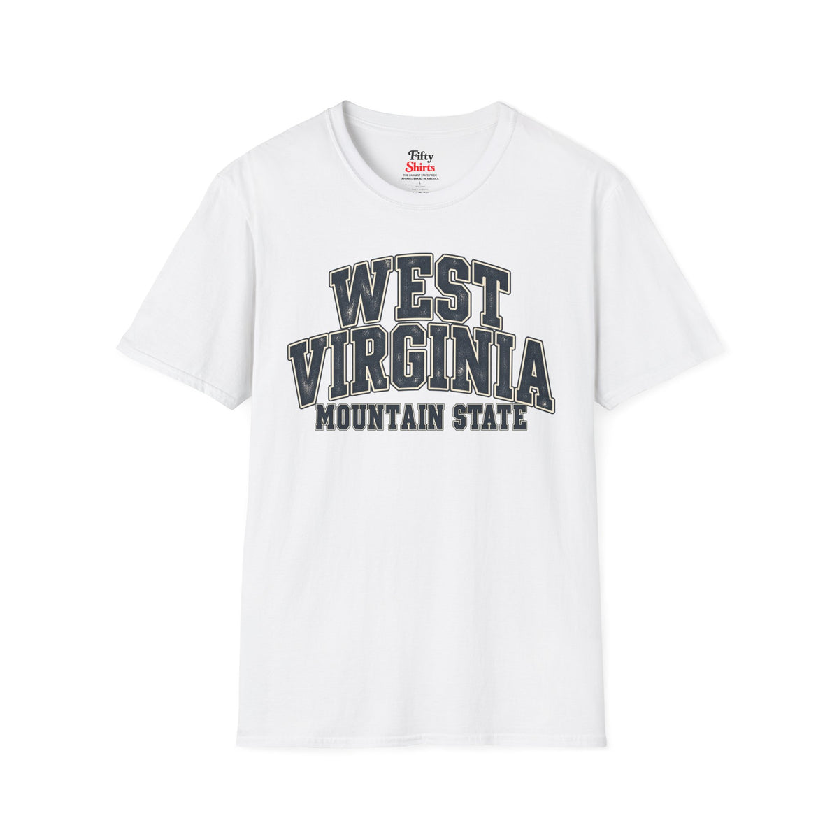 West Virginia Mountain State Unisex Softstyle T Shirt State Name Graphic Tee