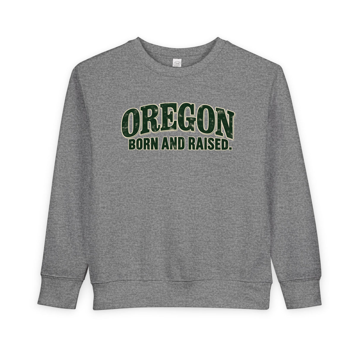 Oregon Born and Raised Classic Souvenir Unisex Toddler Sweatshirt
