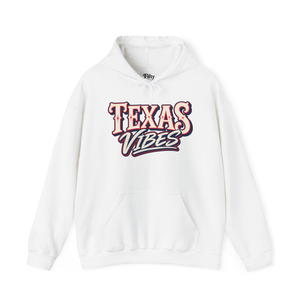 Texas Vibes Unisex Hoodie State Name Graphic