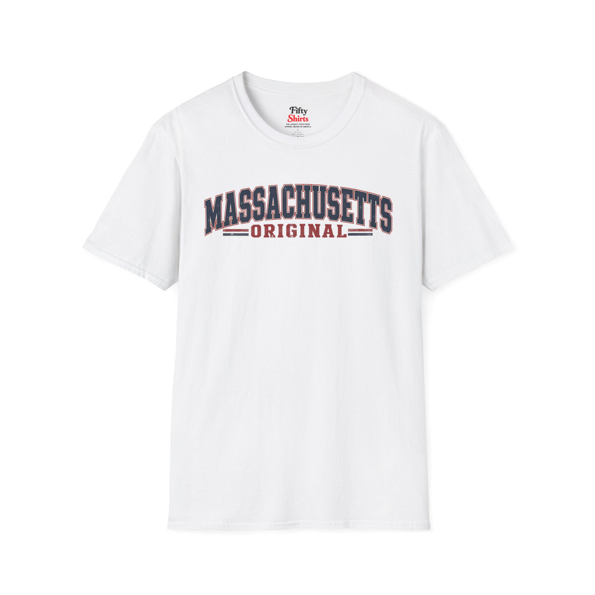 Massachusetts Original Unisex Softstyle T Shirt State Name Graphic Tee
