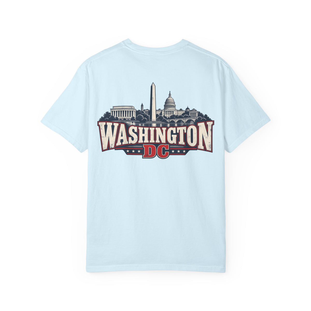 Washington DC Skyline Unisex Comfort Color 1717 Streetwear Graphic Tee