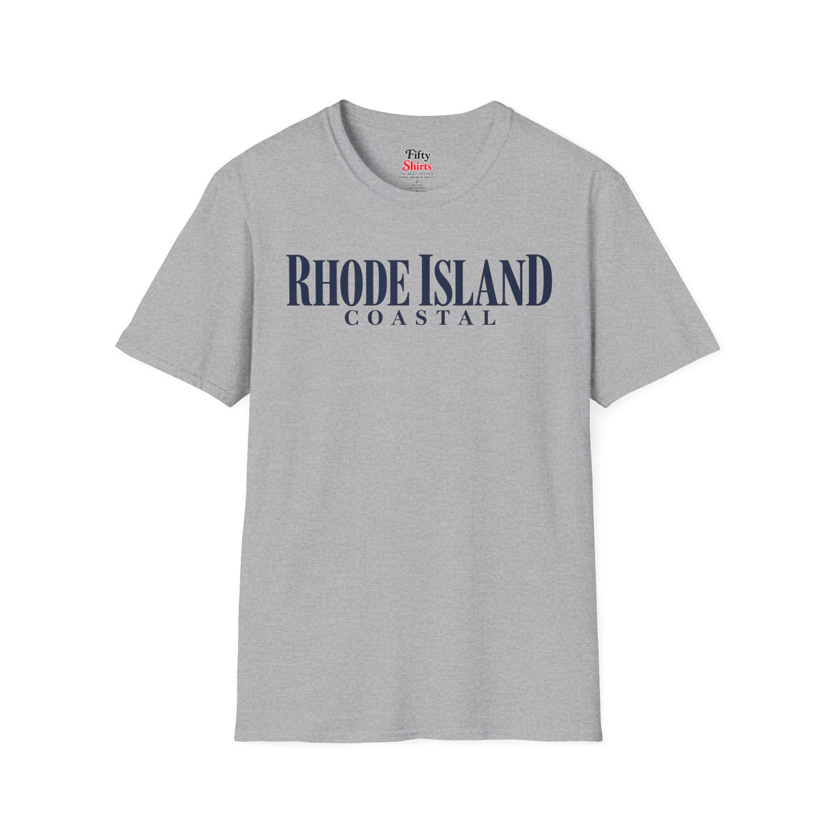 Rhode Island Coastal Unisex Softstyle T Shirt State Name Graphic Tee