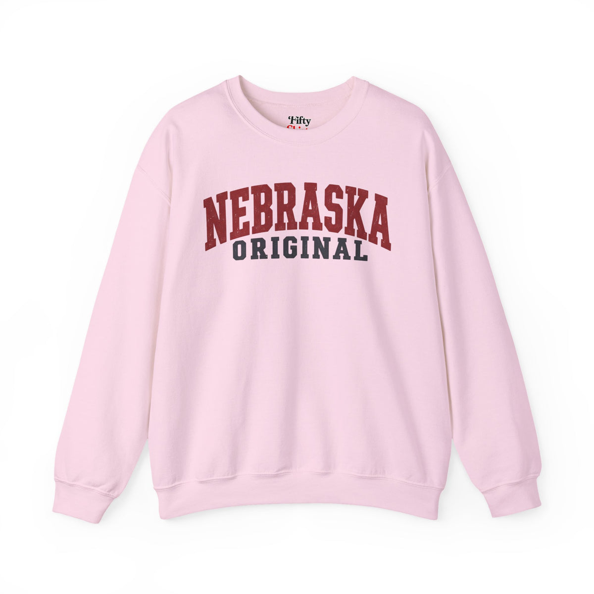 Nebraska Original Unisex Crewneck Sweatshirt State Name Graphic