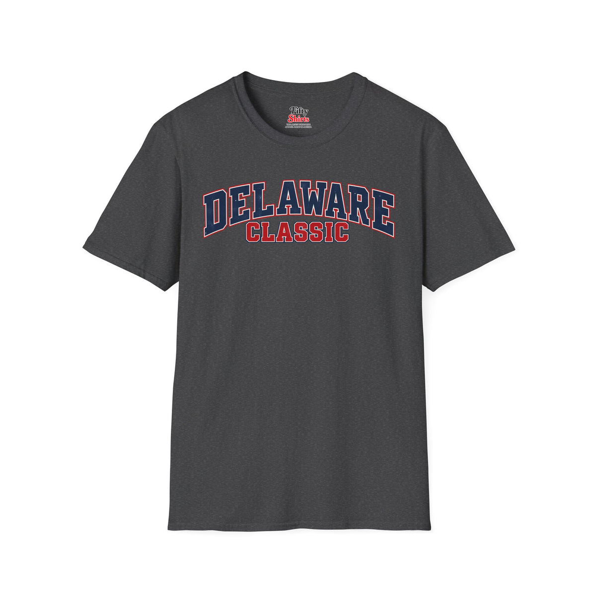 Delaware Classic Unisex Softstyle T Shirt State Name Graphic Tee