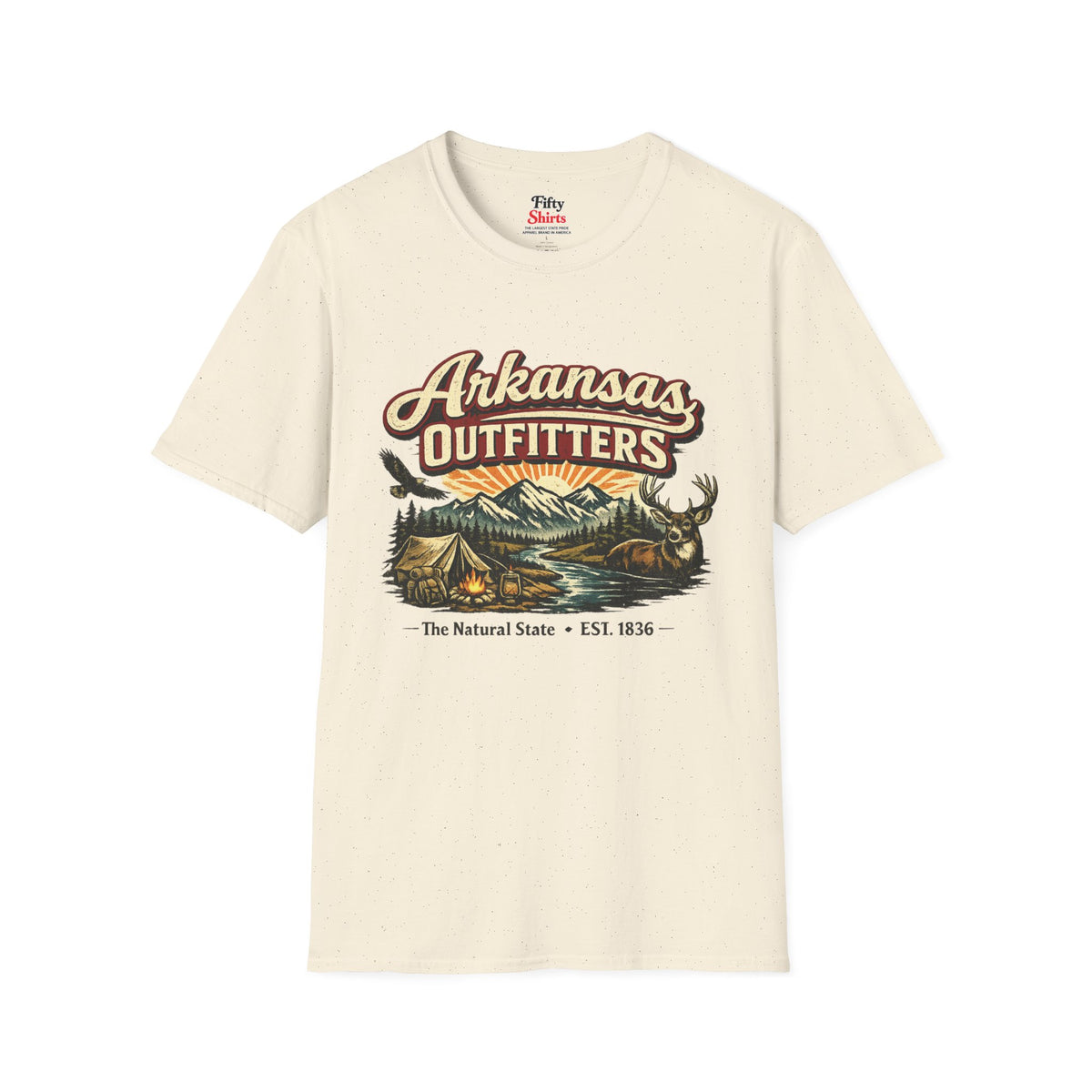 Arkansas Outfitters Unisex Softstyle T Shirt State Pride Graphic Tee Collections FS03
