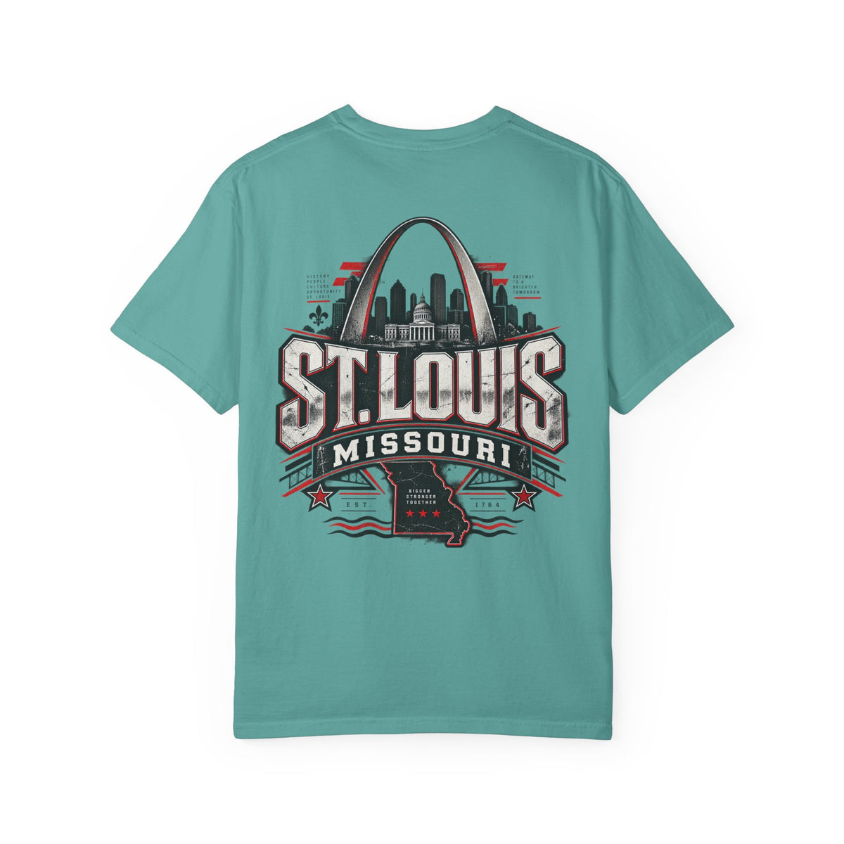 St. Louis Missouri Unisex Comfort Color 1717 Streetwear Graphic Tee