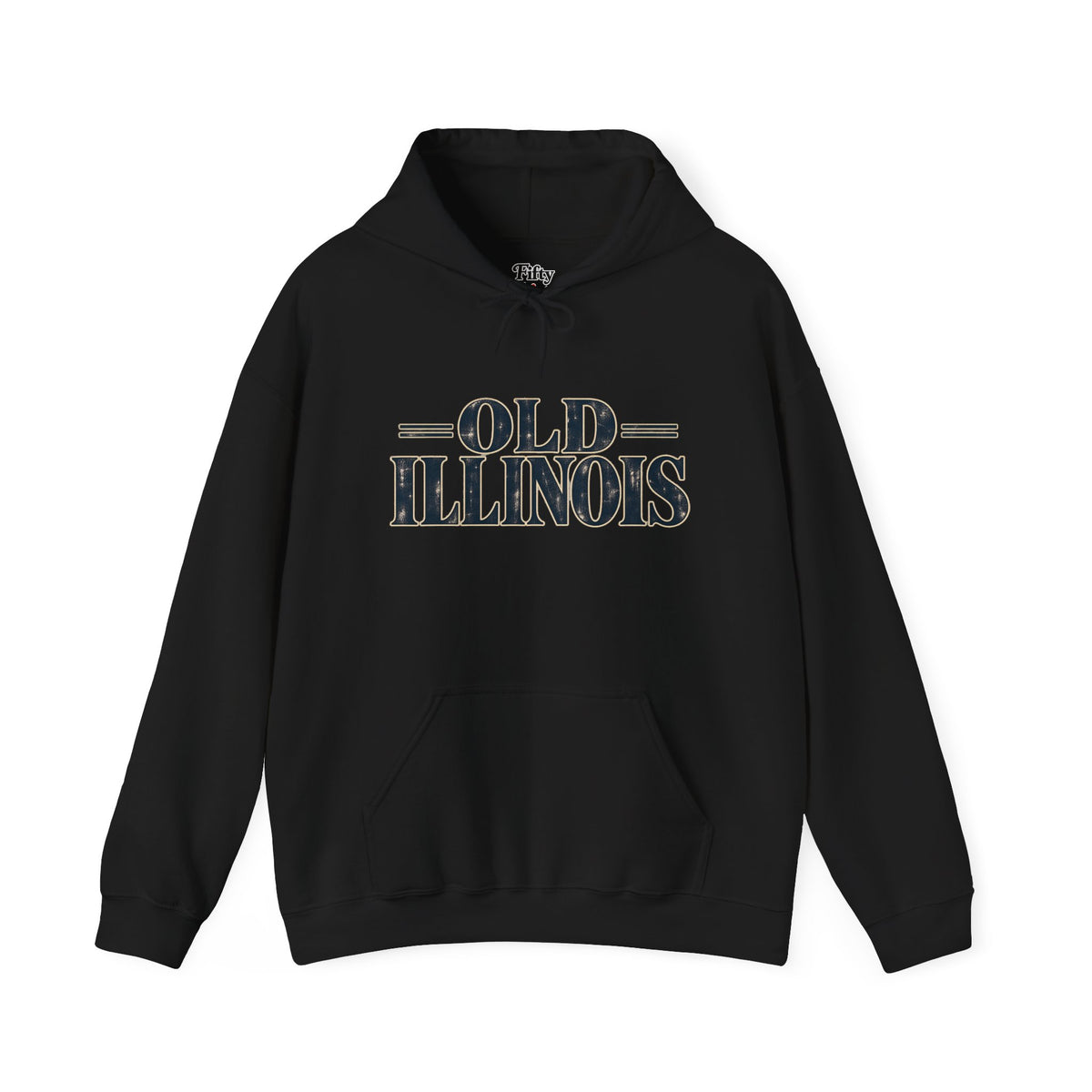 Old Illinois Unisex Hoodie State Name Graphic