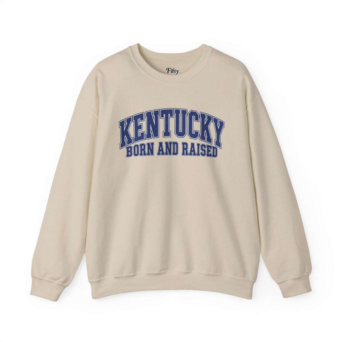 Kentucky Born and Raised Classic Collegiate Unisex Sweatshirt Graphic